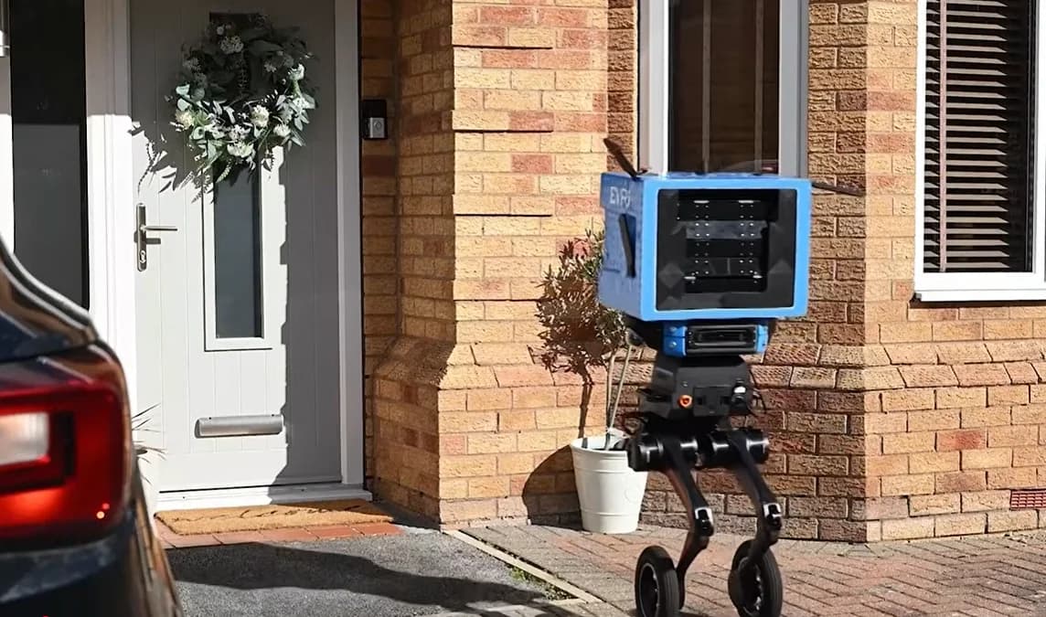 Inglaterra testa robô que faz entregas sozinho