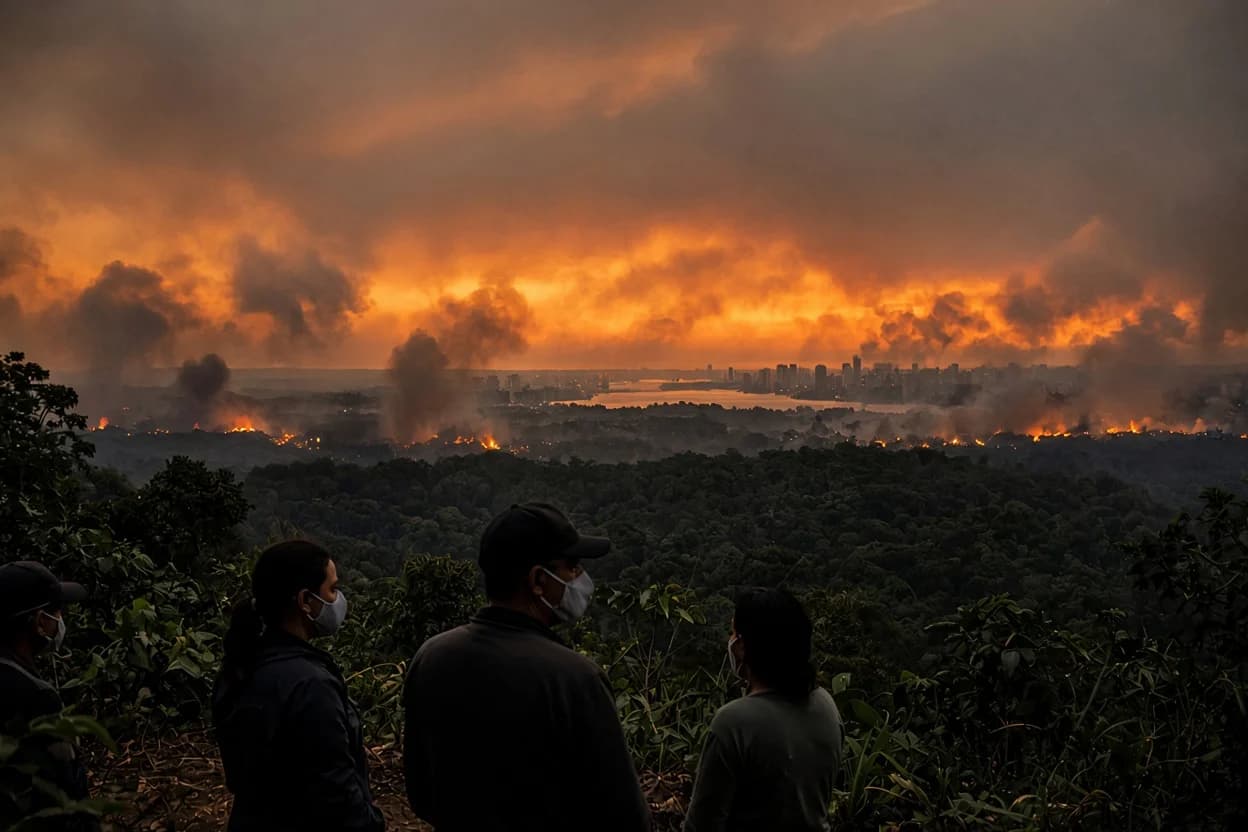 Amazonas decreta emergência em 36 municípios por causa de incêndios florestais