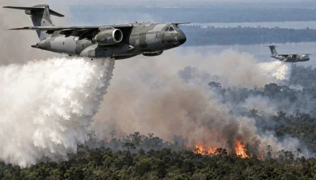 Governo reforça combate a incêndios no Amazonas com mais aeronaves e militares